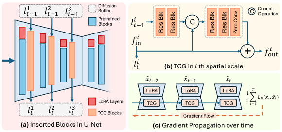 Temporal Consistency Guidance design and gradient flow